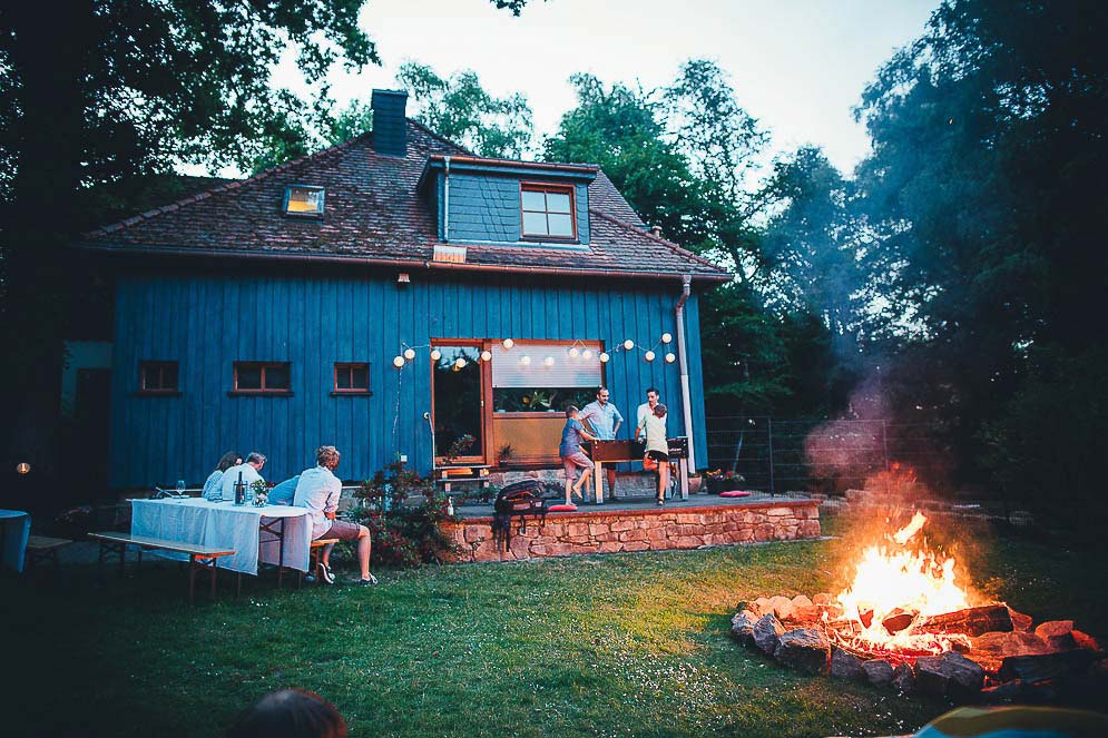 gartenhochzeit abendstimmung